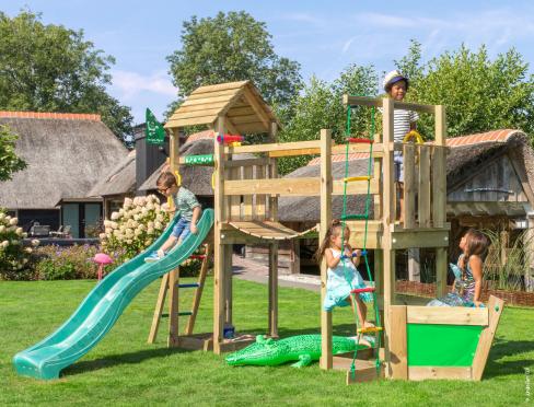 Portique Bois Enfant Jardin • Jungle Voyager