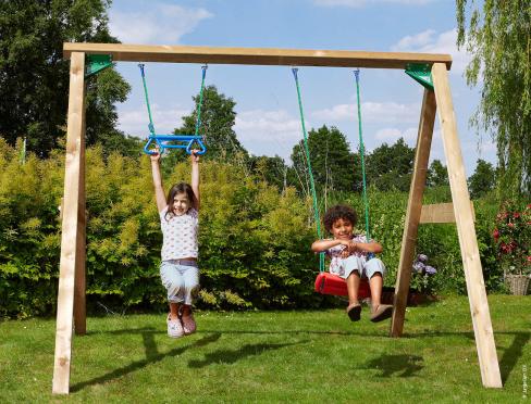 Jungle Swing | Portique Balançoire en bois 250 cm