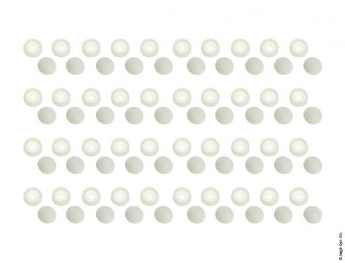 Bolt Cap Set (40 pièces) - Blanc